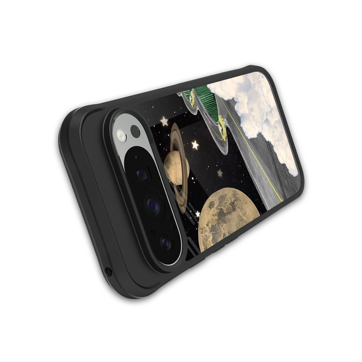 Skyline Galaxy stylish phone case for google pixel 9 pro xl | glossy glass and slim fit