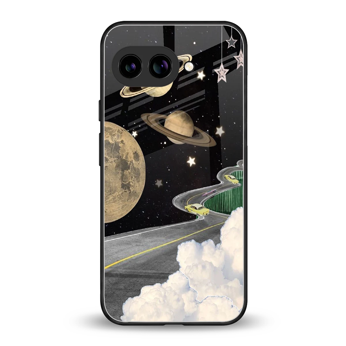 Skyline Galaxy back phone cover | glass case for google pixel 10a