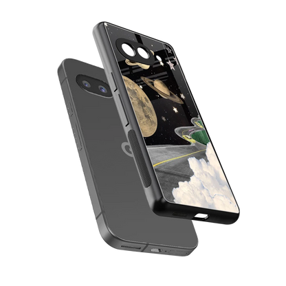 Skyline Galaxy sleek google pixel 10a cover with tempered glass back and TPU edges