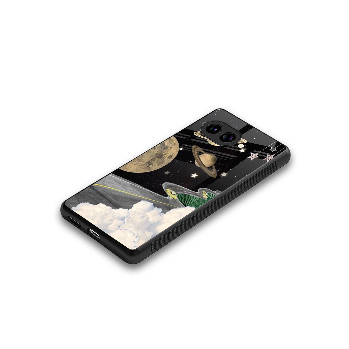Skyline Galaxy stylish phone case for google pixel 10a | glossy glass and slim fit