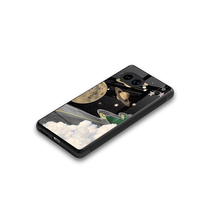 Skyline Galaxy stylish phone case for google pixel 10a | glossy glass and slim fit