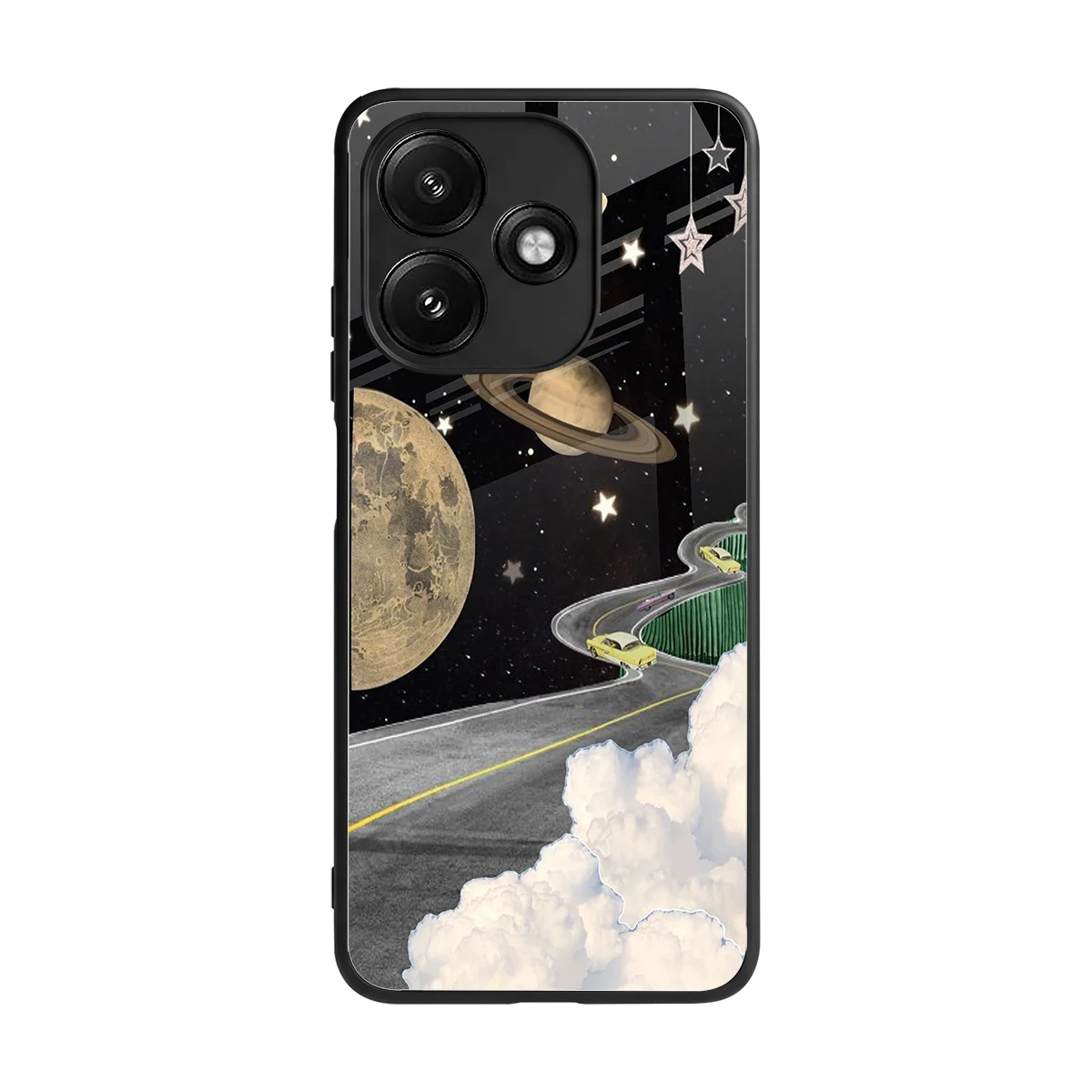 Skyline Galaxy back phone cover | glass case for redmi 12 5g