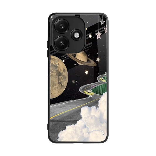 Skyline Galaxy back phone cover | glass case for redmi 12 5g