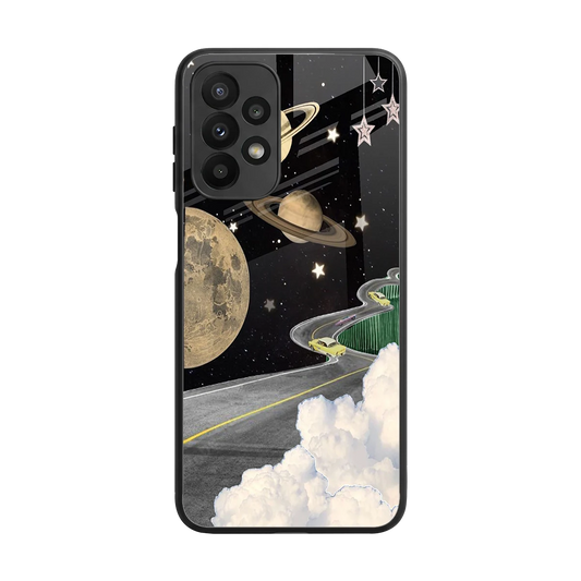 Skyline Galaxy back phone cover | glass case for samsung galaxy a23