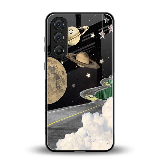 Skyline Galaxy back phone cover | glass case for samsung galaxy m36 5g