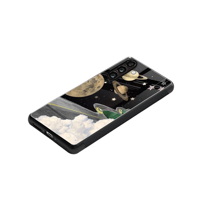 Skyline Galaxy stylish phone case for samsung galaxy a55 5g | glossy glass and slim fit
