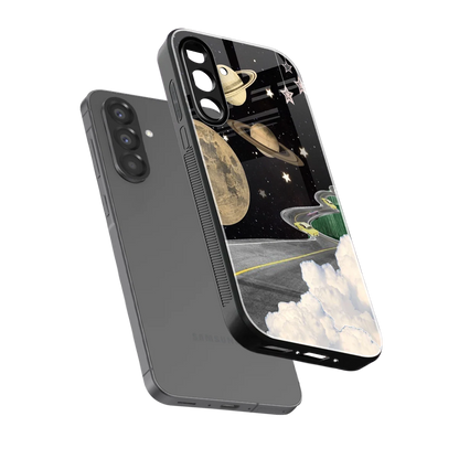 Skyline Galaxy sleek samsung galaxy a36 5g cover with tempered glass back and TPU edges