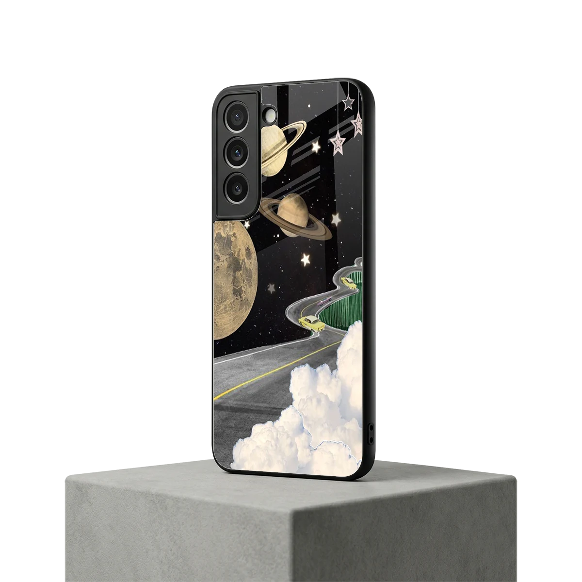 Skyline Galaxy samsung galaxy s22 mobile cover | shockproof glass phone case