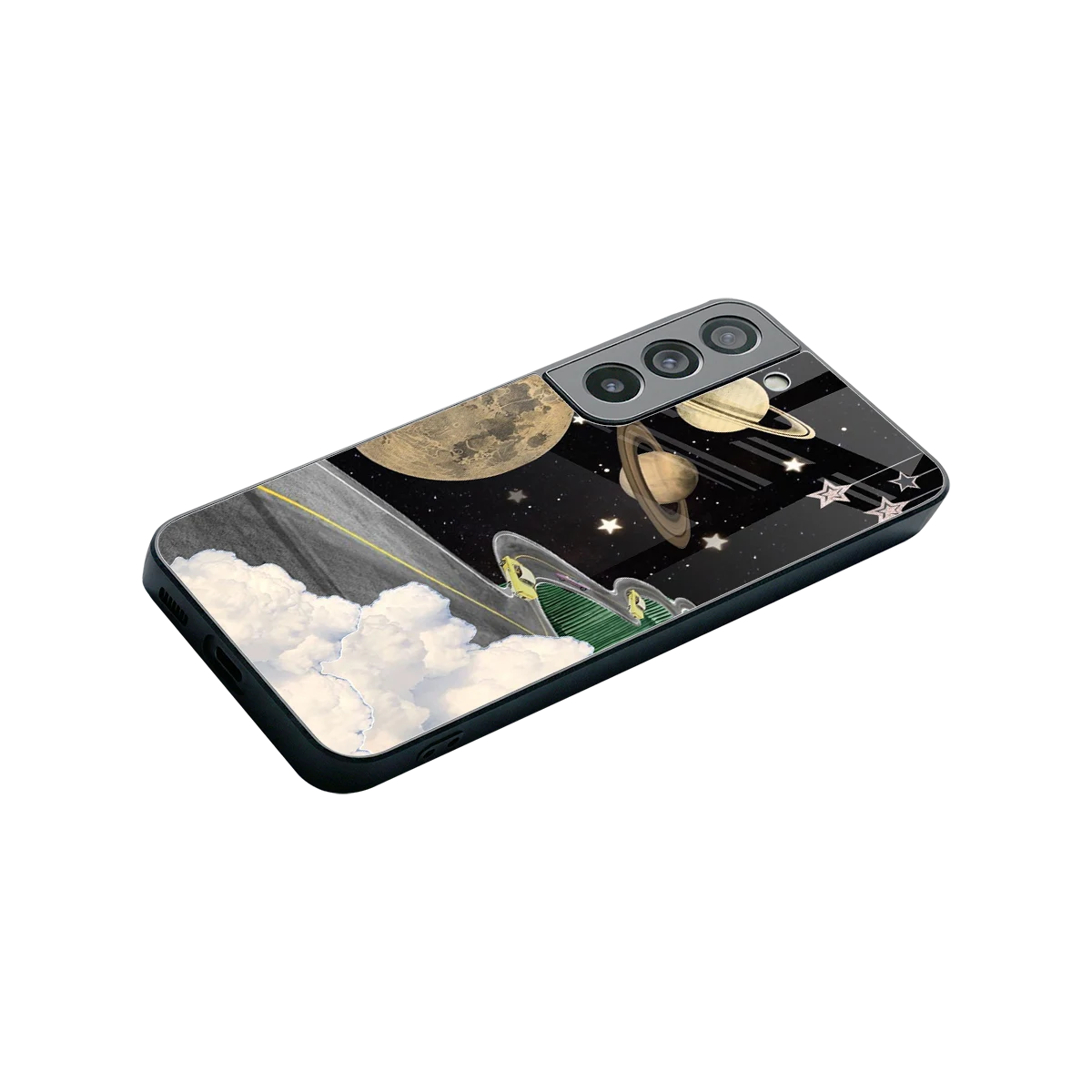 Skyline Galaxy stylish phone case for samsung galaxy s22 | glossy glass and slim fit