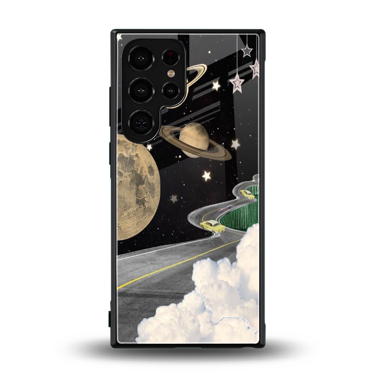 Skyline Galaxy back phone cover | glass case for samsung galaxy s23 ultra