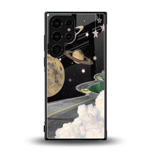 Skyline Galaxy back phone cover | glass case for samsung galaxy s23 ultra