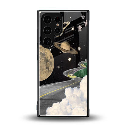 Skyline Galaxy back phone cover | glass case for samsung galaxy s24 ultra