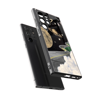 Skyline Galaxy sleek samsung galaxy s24 ultra cover with tempered glass back and TPU edges