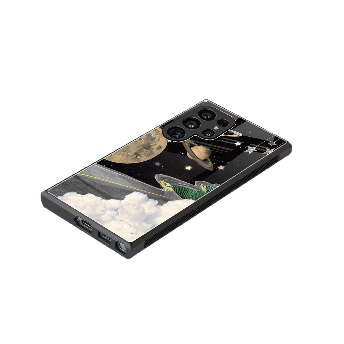 Skyline Galaxy stylish phone case for samsung galaxy s24 ultra | glossy glass and slim fit