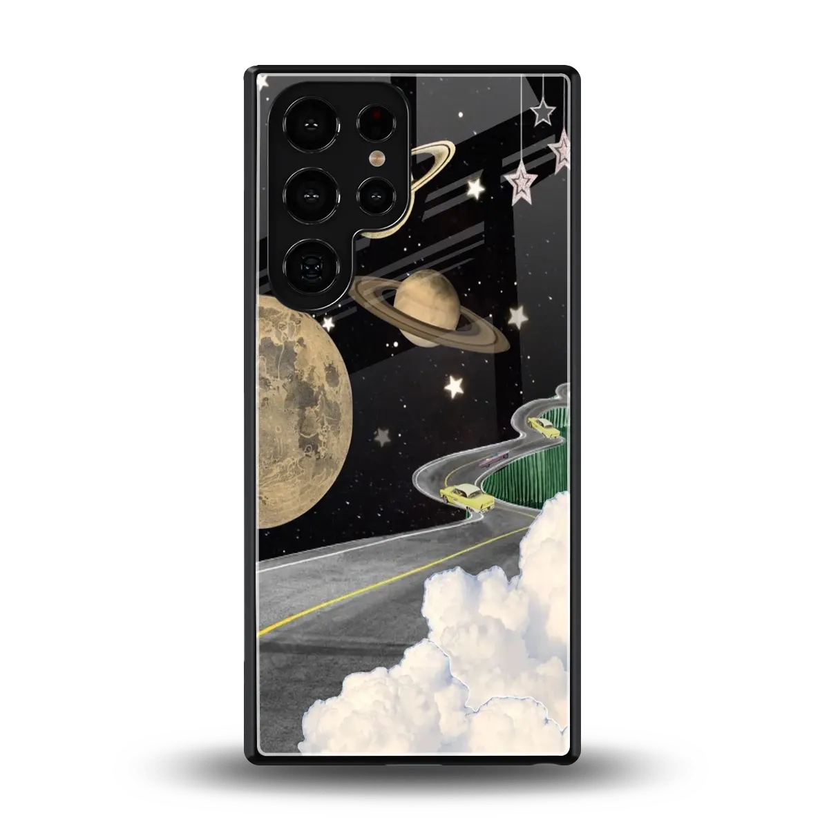 Skyline Galaxy back phone cover | glass case for samsung galaxy s25 ultra