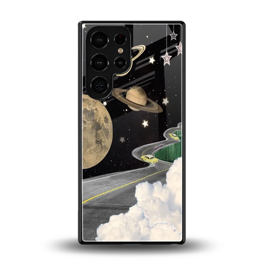 Skyline Galaxy back phone cover | glass case for samsung galaxy s25 ultra
