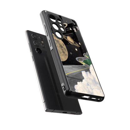 Skyline Galaxy sleek samsung galaxy s25 ultra cover with tempered glass back and TPU edges