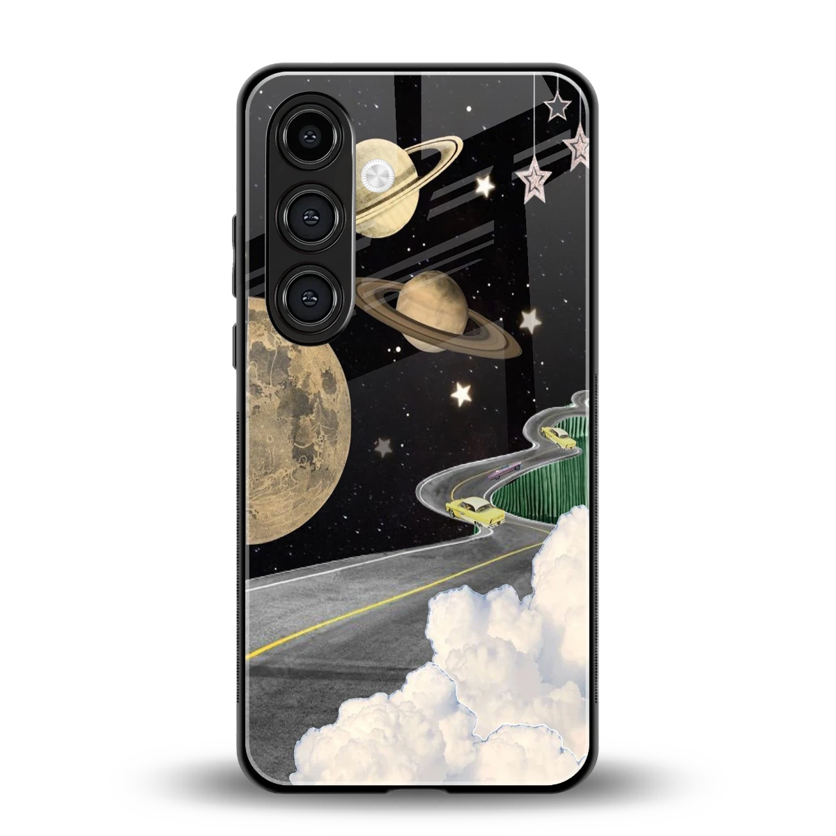 Skyline Galaxy back phone cover | glass case for samsung galaxy s25