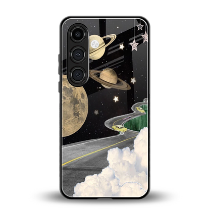 Skyline Galaxy back phone cover | glass case for samsung galaxy s23 fe