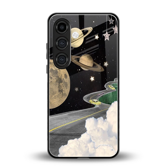 Skyline Galaxy back phone cover | glass case for samsung galaxy s24 fe