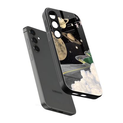 Skyline Galaxy sleek samsung galaxy s24 cover with tempered glass back and TPU edges
