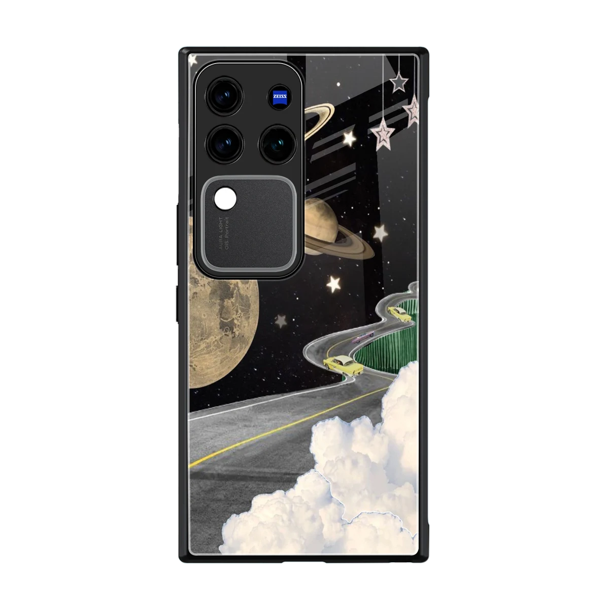 Skyline Galaxy back phone cover | glass case forvivo v30 pro