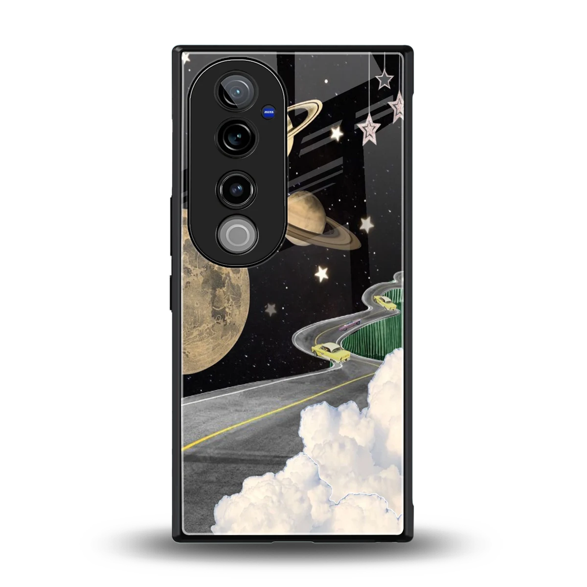 Skyline Galaxy back phone cover | glass case for vivo v40 pro