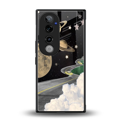 Skyline Galaxy back phone cover | glass case for vivo v40 pro