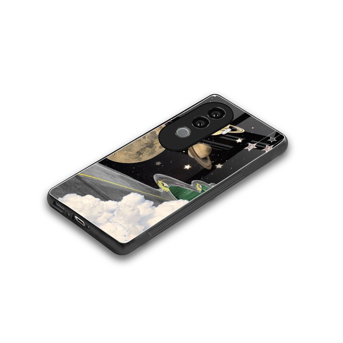 Skyline Galaxy stylish phone case for vivo v40e | glossy glass and slim fit