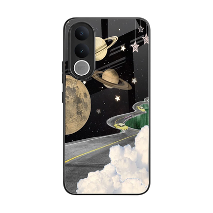 Skyline Galaxy back phone cover | glass case for vivo v70 fe