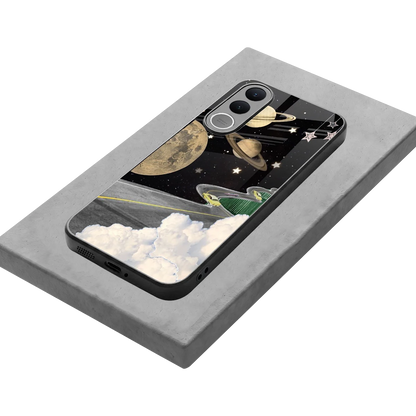 Skyline Galaxy stylish phone case for vivo v70 fe | glossy glass and slim fit