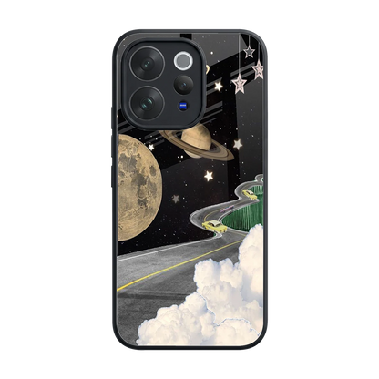 Skyline Galaxy back phone cover | glass case for vivo v70 elite