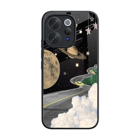 Skyline Galaxy back phone cover | glass case for vivo v70 elite