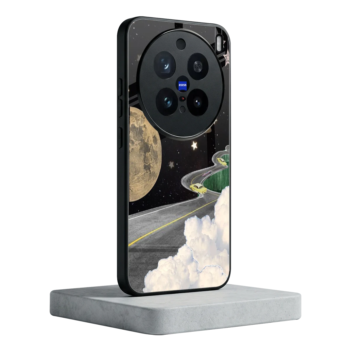 Skyline Galaxy vivo x200 pro mobile cover | shockproof glass phone case