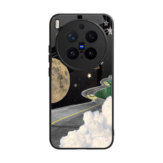 Skyline Galaxy back phone cover | glass case for vivo x300 pro