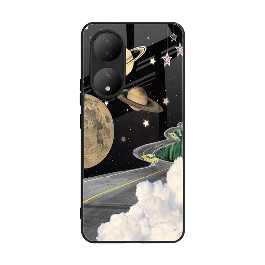 Skyline Galaxy back phone cover | glass case for Vivo-y100