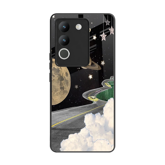Skyline Galaxy back phone cover | glass case for vivo y200 5g
