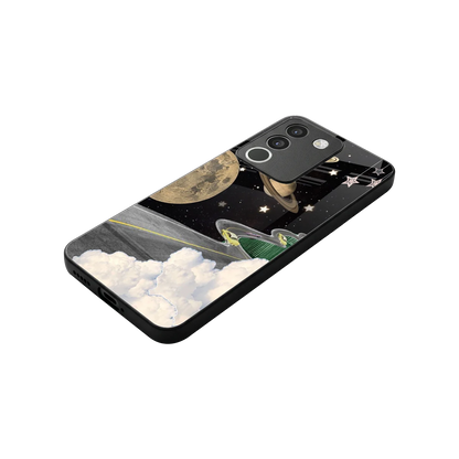 Skyline Galaxy stylish phone case for vivo y200 5g | glossy glass and slim fit