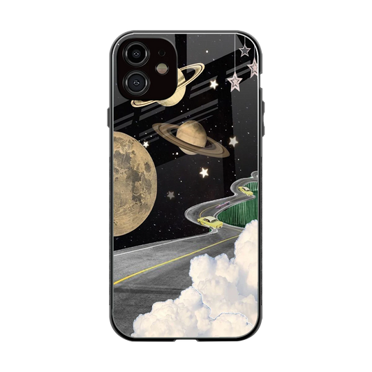 Skyline Galaxy back phone cover | glass case for iphone 12