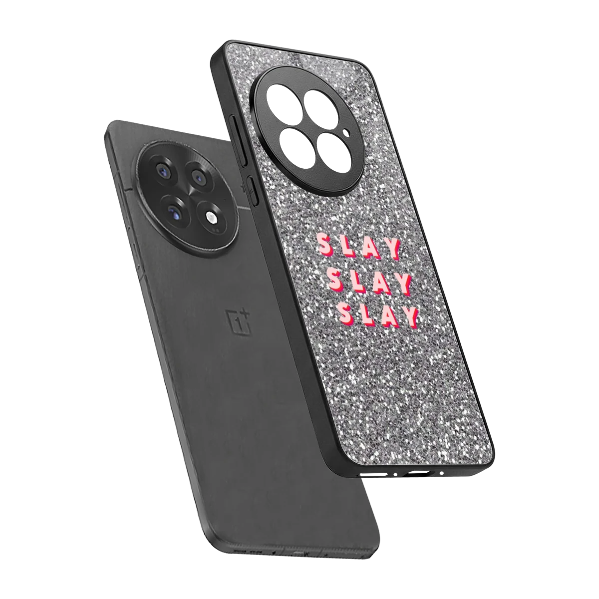 Slay sleek oneplus 13 cover with tempered glass back and TPU edges