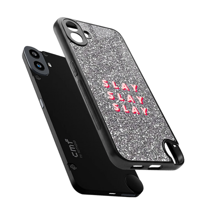 Slay sleek cmf nothing phone 1 cover with tempered glass back and TPU edges