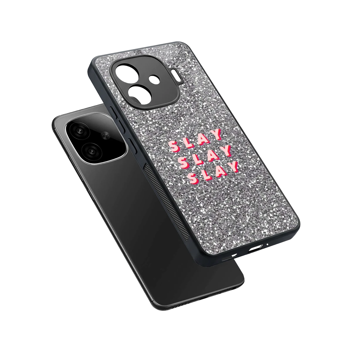 Slay sleek iqoo neo 10r 5g cover with tempered glass back and TPU edges