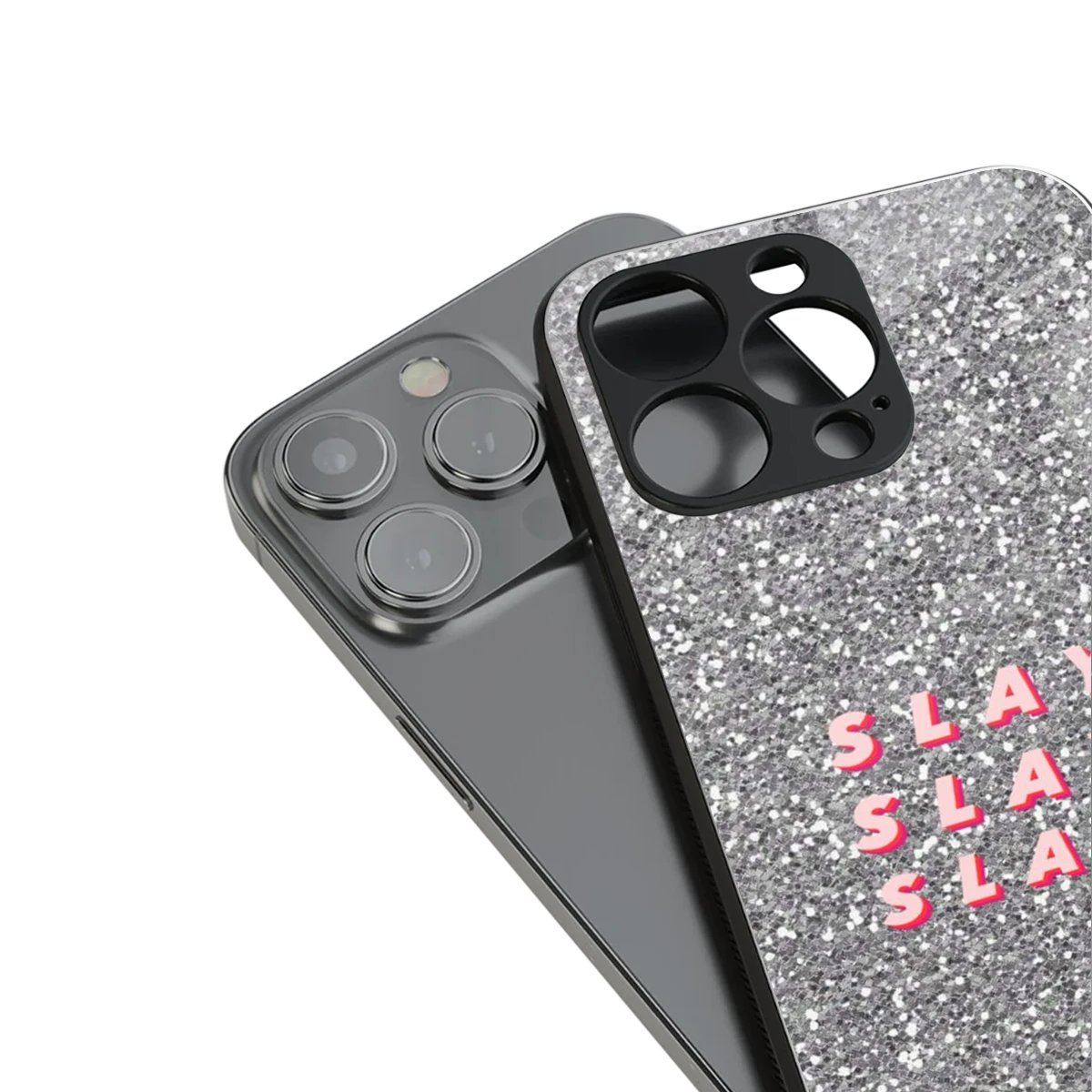 Slay stylish phone case for iphone 13 pro | glossy glass and slim fit