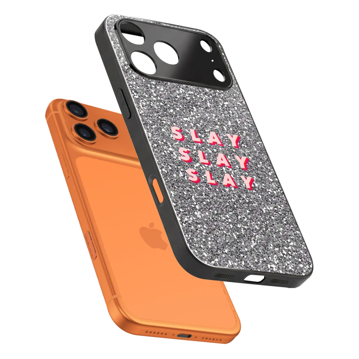 Slay sleek iphone 17 pro max cover with tempered glass back and TPU edges