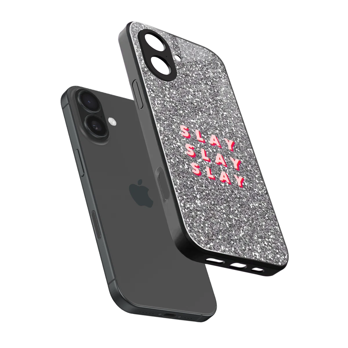 Slay sleek iphone 17 cover with tempered glass back and TPU edges