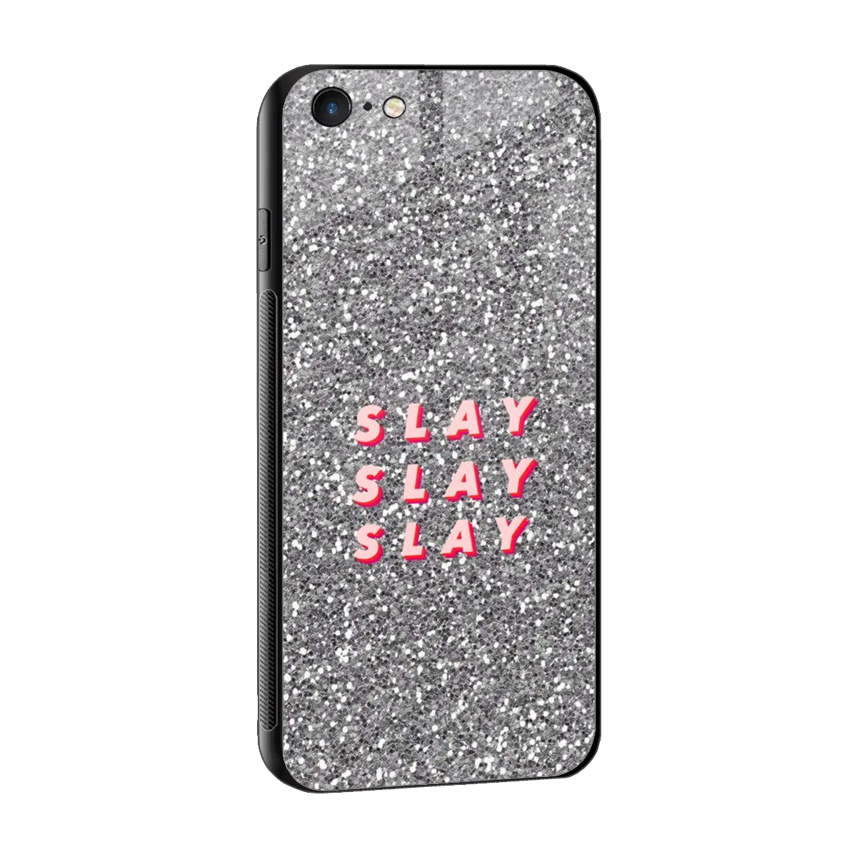 Slay sleek iphone 6s plus cover with tempered glass back and TPU edges