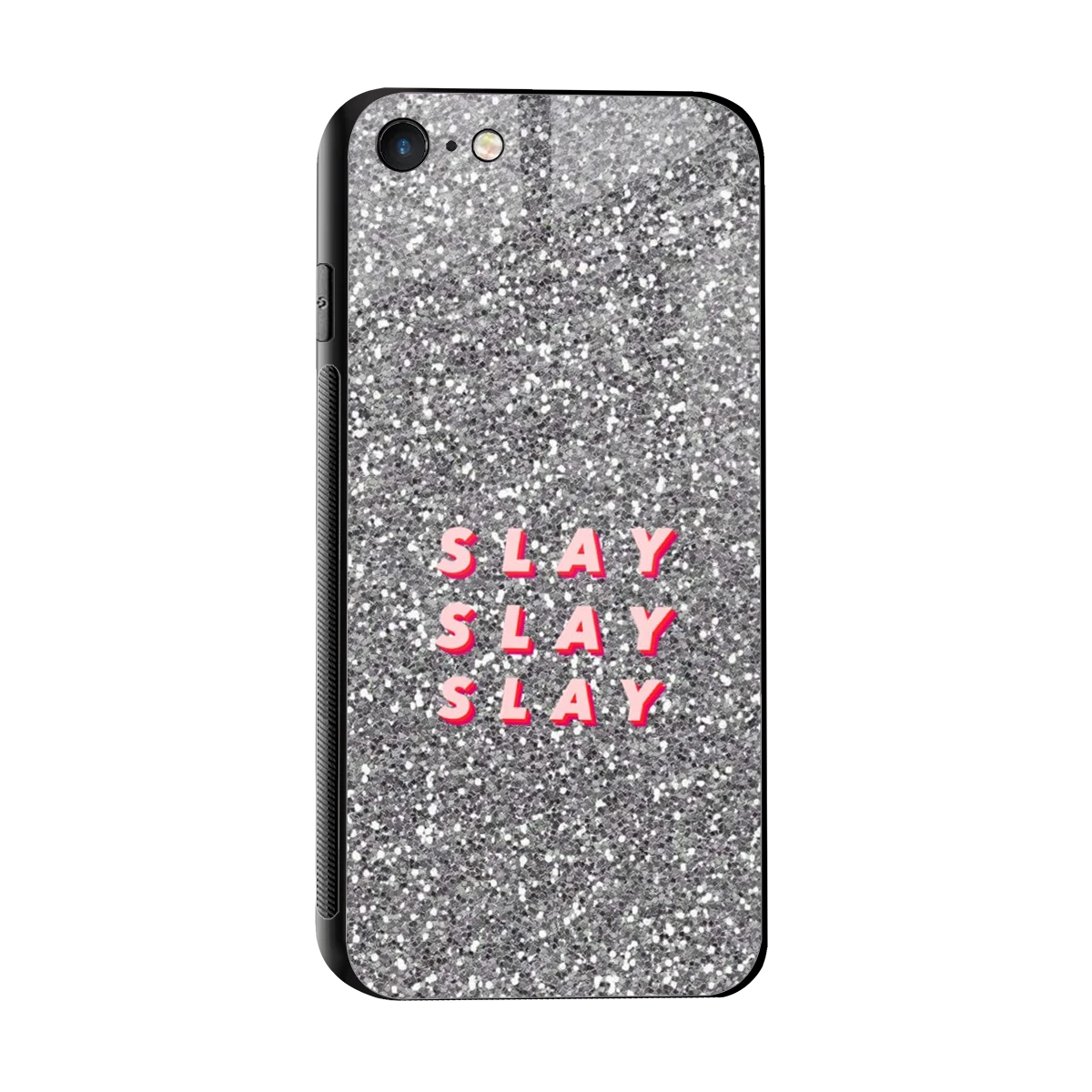 Slay sleek iphone 7 cover with tempered glass back and TPU edges