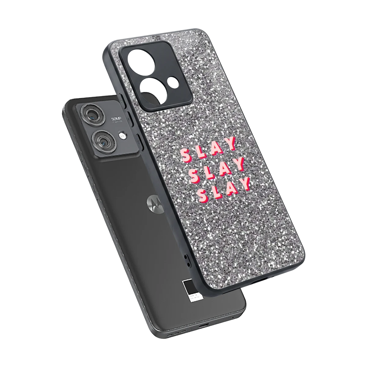 Slay sleek motorola edge 40 neo 5g cover with tempered glass back and TPU edges