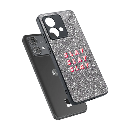 Slay sleek motorola edge 40 neo 5g cover with tempered glass back and TPU edges
