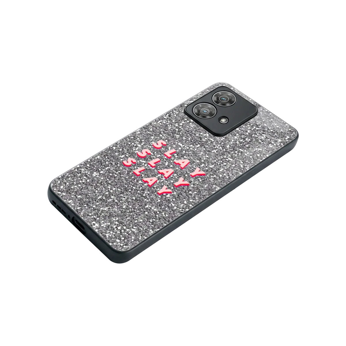 Slay stylish phone case for motorola edge 40 neo 5g | glossy glass and slim fit